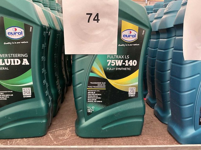 Eurol 75w 140 vol synthetische transmissie olie (6x) - afbeelding 1 van  1