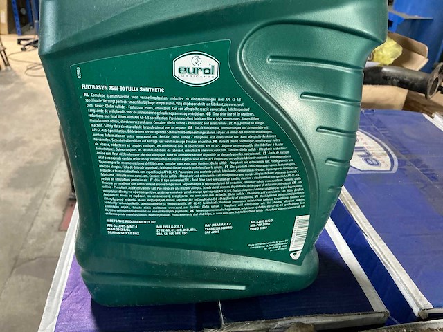 Eurol fultrasyn 75w-90 transmissieolie (20x) - afbeelding 3 van  4