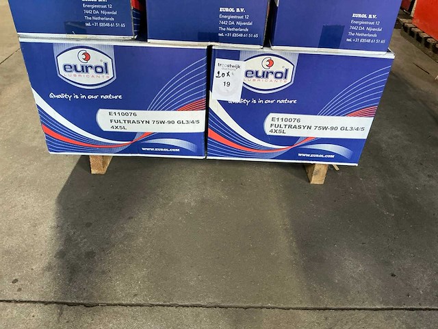 Eurol fultrasyn 75w-90 transmissieolie (20x) - afbeelding 4 van  4