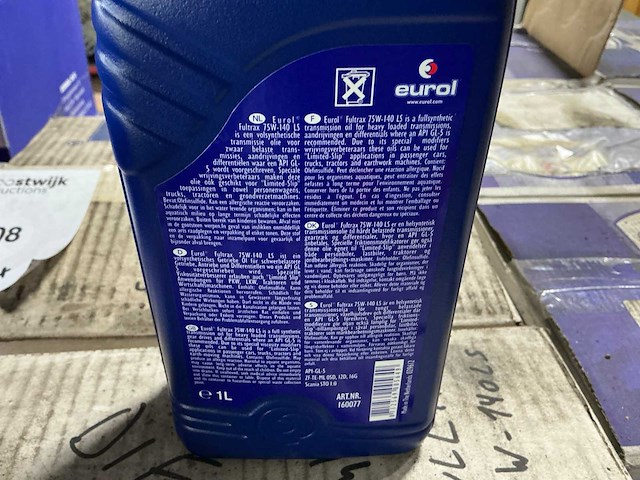 Eurol fultrax 75w-140 transmissieolie (36x) - afbeelding 3 van  4