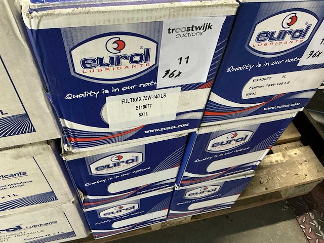 Eurol fultrax 75w-140 transmissieolie (36x) - afbeelding 6 van  6
