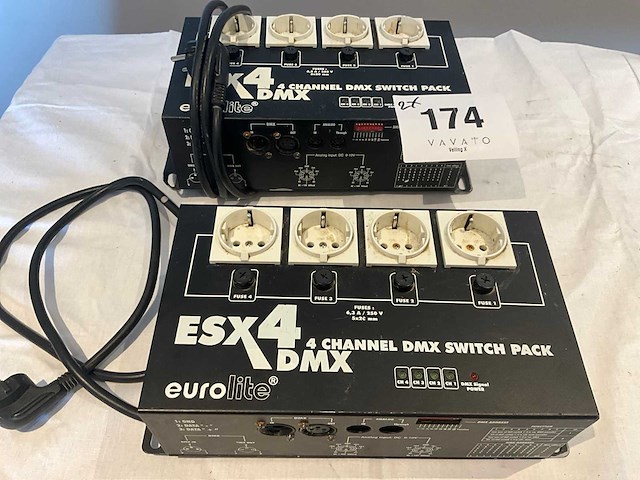 Eurolite esx4 dmx switchpack overige lichttechniek (2x) - afbeelding 3 van  3