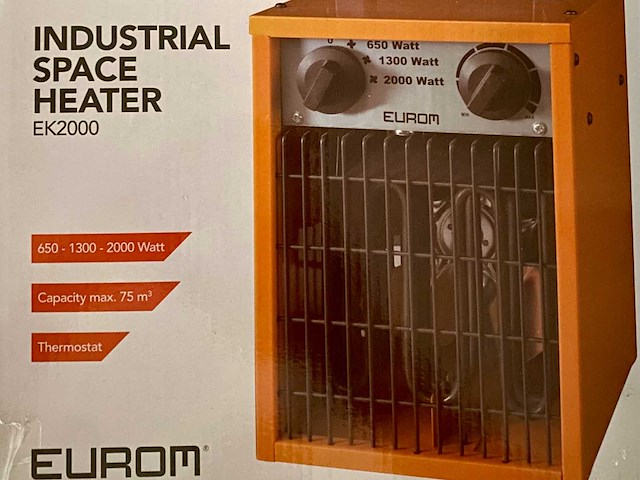 Eurom ek 2000 industriële verwarming lot 2000w nieuw - afbeelding 11 van  17
