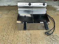 Euromax 8 liter eco dubbele friteuse - afbeelding 1 van  3