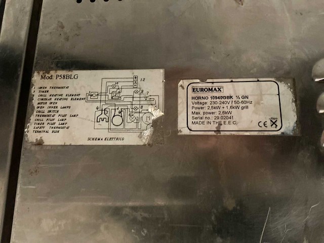 Euromax p58blg elektrische oven - afbeelding 6 van  6