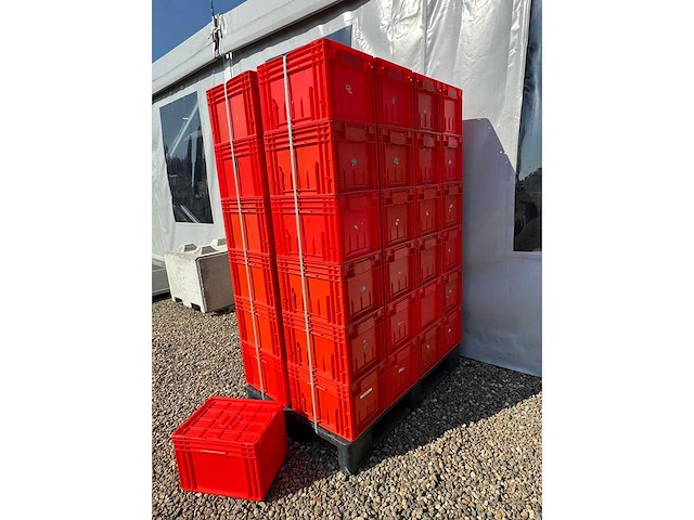 Euronorm - magazijnbak 400x300x270mm - 48 stuks met deksel - afbeelding 1 van  1