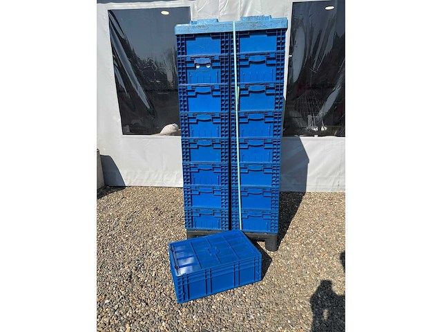 Euronorm - magazijnbak 600x400x210mm - 32 stuks met deksel - afbeelding 1 van  4