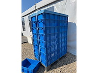 Euronorm - magazijnbak 600x400x210mm - 32 stuks met deksel - afbeelding 4 van  4