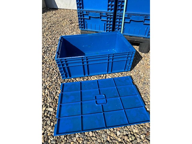 Euronorm - magazijnbak 600x400x210mm - 32 stuks met deksel - afbeelding 3 van  4