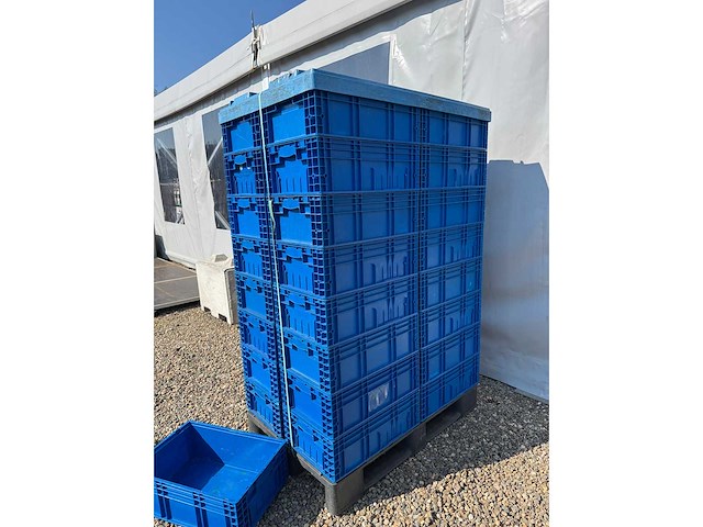 Euronorm - magazijnbak 600x400x210mm - 32 stuks met deksel - afbeelding 4 van  4