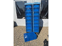 Euronorm - magazijnbak 600x400x210mm - 32 stuks met deksel - afbeelding 1 van  4