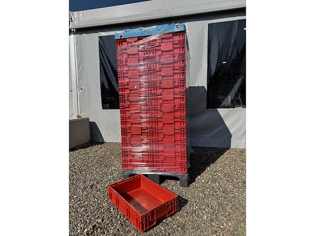Euronorm opslagkrat magazijnbak 600x400x150mm - 24x - afbeelding 2 van  3