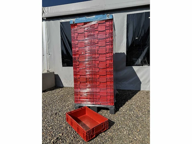 Euronorm opslagkrat magazijnbak 600x400x150mm - 24x - afbeelding 2 van  3