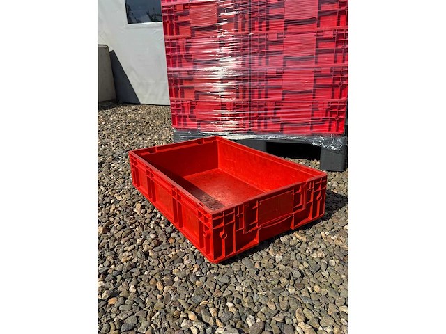 Euronorm opslagkrat magazijnbak 600x400x150mm - 24x - afbeelding 1 van  3