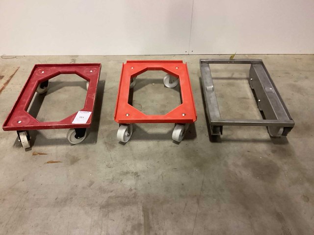 Euronorm wagenbakken 3 stuks overige vleesverwerking - afbeelding 1 van  5