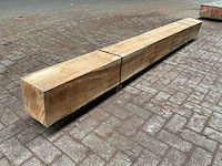 Europees eiken balk 240x240 mm (1x) - afbeelding 3 van  6