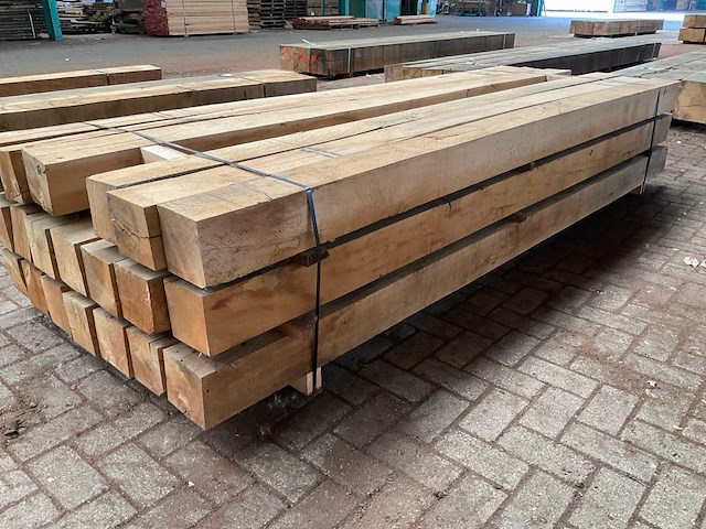 Europees eiken balken 150x150 mm (20x) - afbeelding 3 van  5