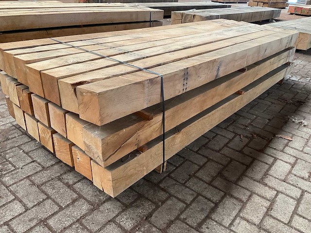 Europees eiken balken 150x150 mm (21x) - afbeelding 3 van  5