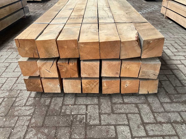 Europees eiken balken 150x150 mm (21x) - afbeelding 4 van  5