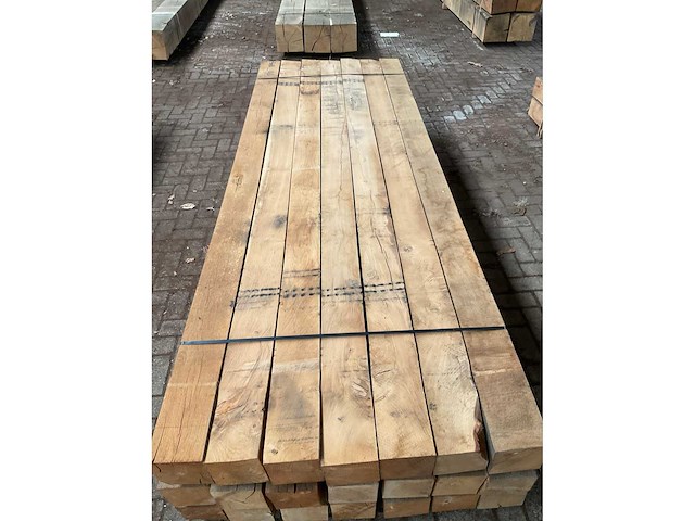 Europees eiken balken 150x150 mm (21x) - afbeelding 5 van  5