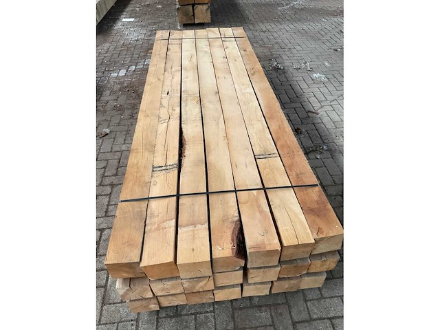Europees eiken balken 150x150 mm (21x) - afbeelding 5 van  5
