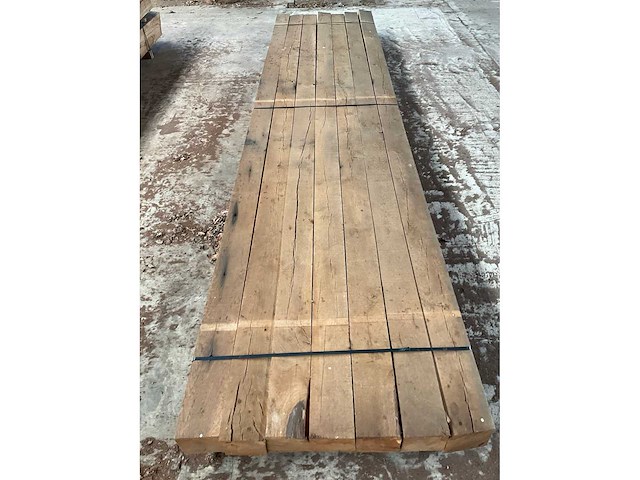 Europees eiken balken 150x150 mm (7x) - afbeelding 5 van  5
