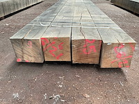 Europees eiken balken 240x240 mm (4x) - afbeelding 2 van  5