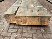 Europees eiken balken 240x240 mm (4x) - afbeelding 4 van  5