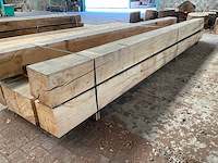 Europees eiken balken 240x240 mm (6x) - afbeelding 3 van  5