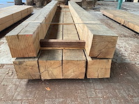 Europees eiken balken 240x240 mm (6x) - afbeelding 4 van  5