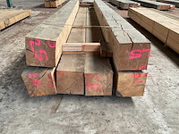 Europees eiken balken 240x240 mm (6x) - afbeelding 1 van  2