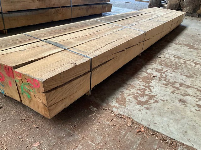 Europees eiken balken 290x290 mm (3x) - afbeelding 3 van  5