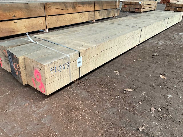 Europees eiken balken 290x290 mm (3x) - afbeelding 1 van  5