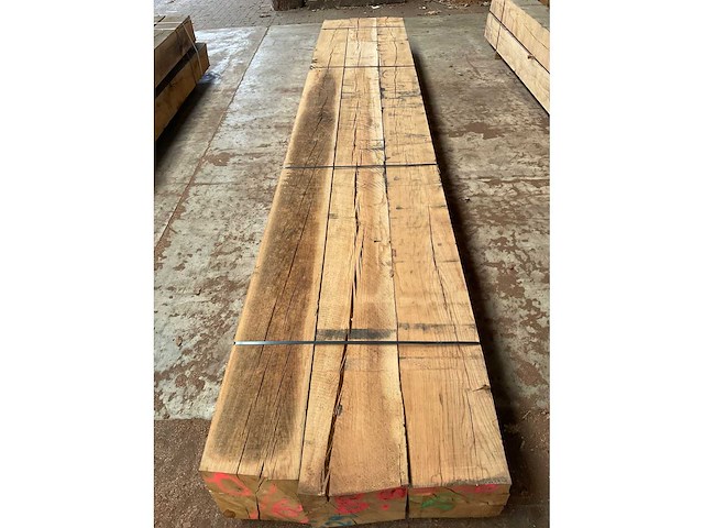 Europees eiken balken 290x290 mm (3x) - afbeelding 5 van  5