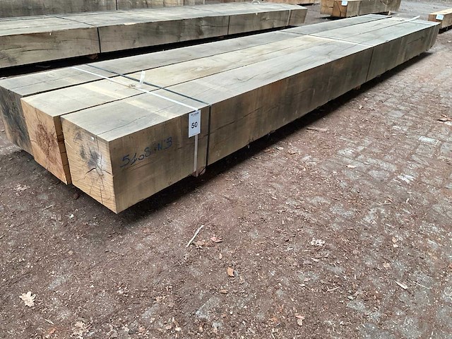Europees eiken balken 290x290 mm (3x) - afbeelding 1 van  5