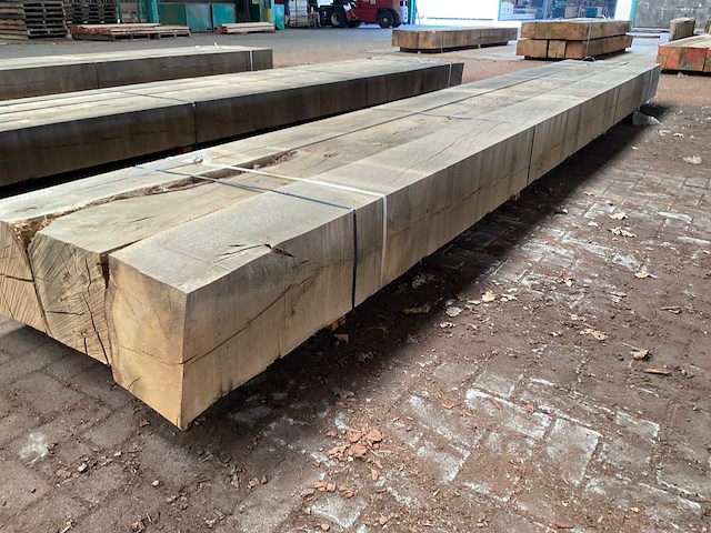 Europees eiken balken 290x290 mm (3x) - afbeelding 3 van  5