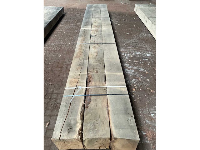 Europees eiken balken 290x290 mm (3x) - afbeelding 5 van  5