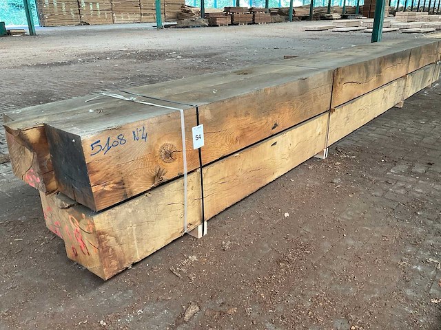 Europees eiken balken 290x290 mm (4x) - afbeelding 1 van  5