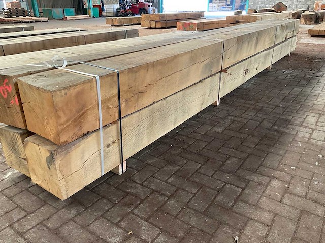 Europees eiken balken 290x290 mm (4x) - afbeelding 3 van  5