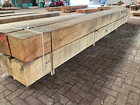 Europees eiken balken 290x290 mm (4x) - afbeelding 3 van  5