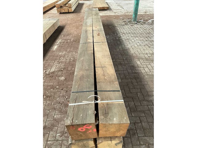 Europees eiken balken 290x290 mm (4x) - afbeelding 5 van  5