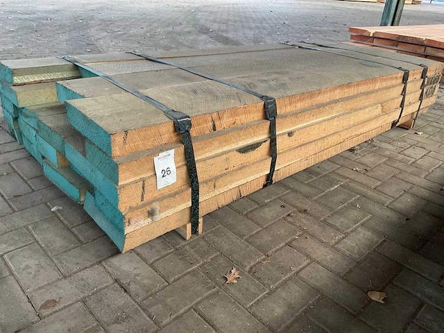 Europees eiken balken 65 mm ca. 0,8 m³ - afbeelding 1 van  5