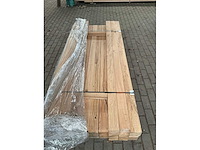 Europees eiken balken voorgeschaafd 100x100 mm ca. 0,65 m³ - afbeelding 3 van  3