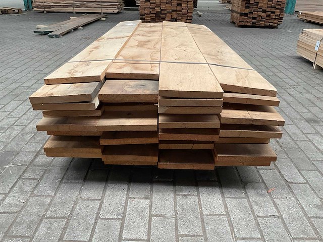 Europees eiken planken 27x255 mm ca. 0,8 m³ - afbeelding 4 van  5