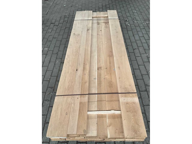 Europees eiken planken geschaafd op 35 mm ca. 0,5 m³ - afbeelding 5 van  5