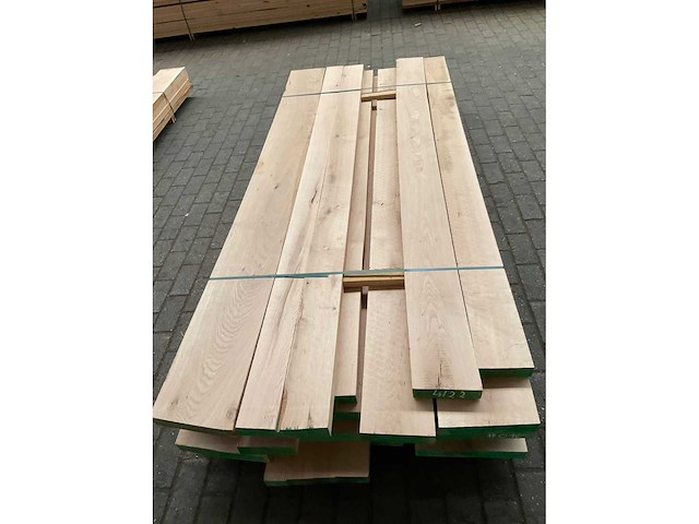 Europees eiken planken geschaafd op 45 mm ca. 0,9 m³ - afbeelding 5 van  5