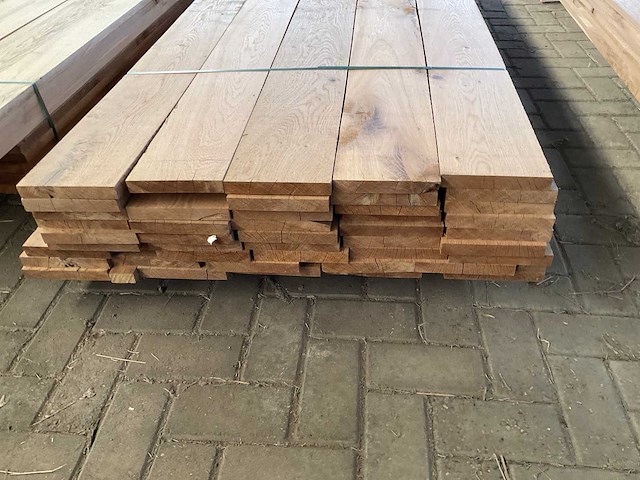 Europees eiken planken gestoomd 23x180 mm (45x) - afbeelding 3 van  5