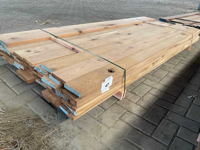 Europees eiken planken gestoomd 27 mm ca. 0,4 m³ - afbeelding 5 van  5