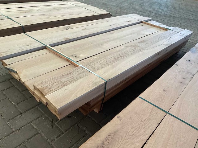 Europees eiken planken gestoomd 27 mm ca. 0,5 m³ - afbeelding 3 van  5