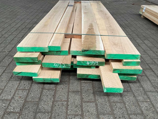 Europees eiken voorgeschaafd op 45 mm ca. 0,5 m³ - afbeelding 2 van  5